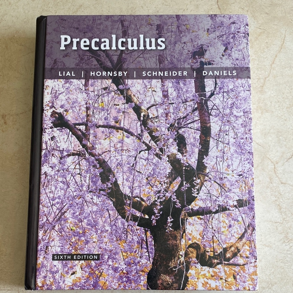 Precalculus Textbook by Pearson publishers